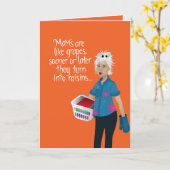 Funny Moederdag Card Kaart (Gele Bloem)