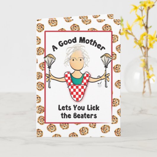 Funny Moederdag Card Kaart (Gele Bloem)