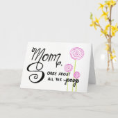 Funny Moederdag Card Kaart (Gele Bloem)