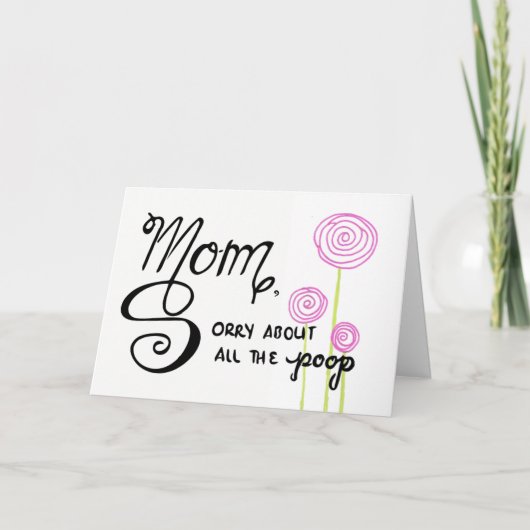 Funny Moederdag Card Kaart (Voorkant)