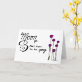 Funny Moederdag Card Kaart (Gele Bloem)