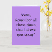 Funny Moederdag Card Kaart (Gele Bloem)