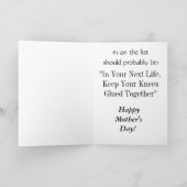 Funny Moederdag Card Kaart (Binnen)