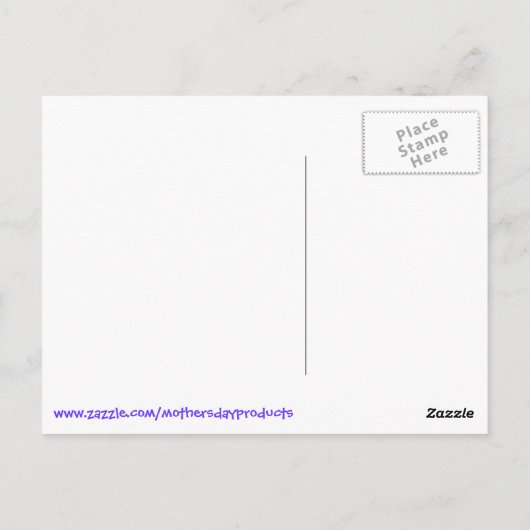 Funny Moederdag Design Briefkaart (Achterkant)