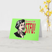 Funny Moederdag Design Kaart (Gele Bloem)