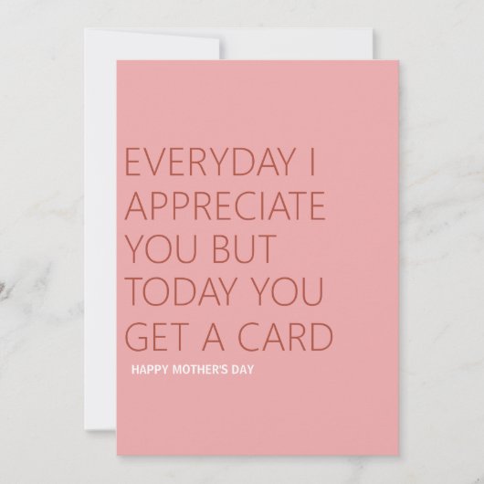 Funny Moederdag Feestdagenkaart (Voorkant)