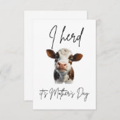 Funny Moederdag Gift Bedankkaart (Voorkant / Achterkant)