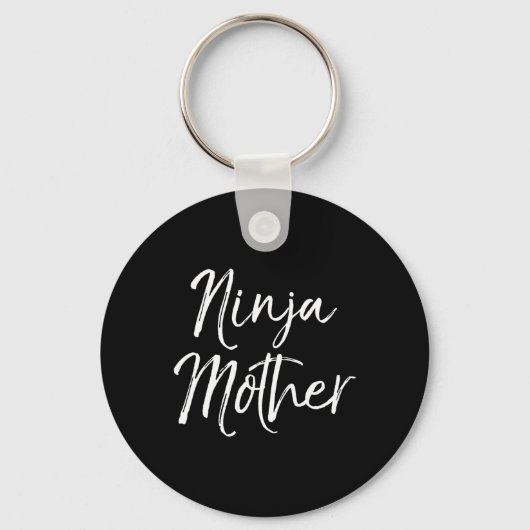Funny Moederdag Gift for Moms Karate Gift Ninja Sleutelhanger (Voorkant)