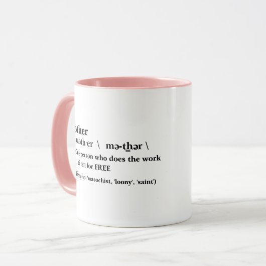 Funny Moederdag Gift-Idea Tea Coffee Mok (Voorkant links)