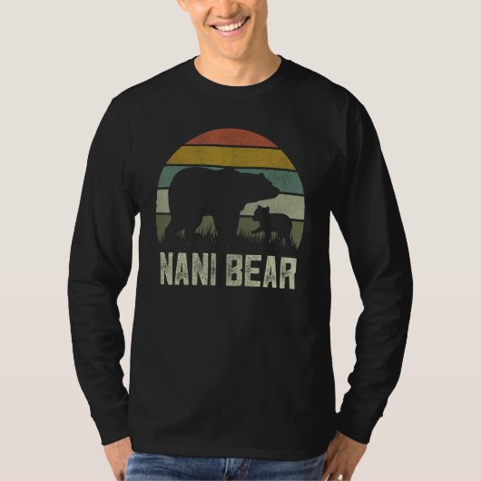 Funny Moederdag Grandma Cub Kinder Nani Beer T-shirt (Voorkant)
