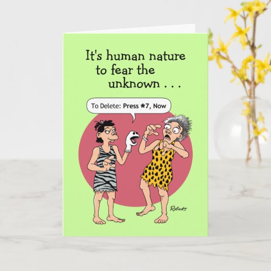 Funny Moederdag Kaart (Gele Bloem)