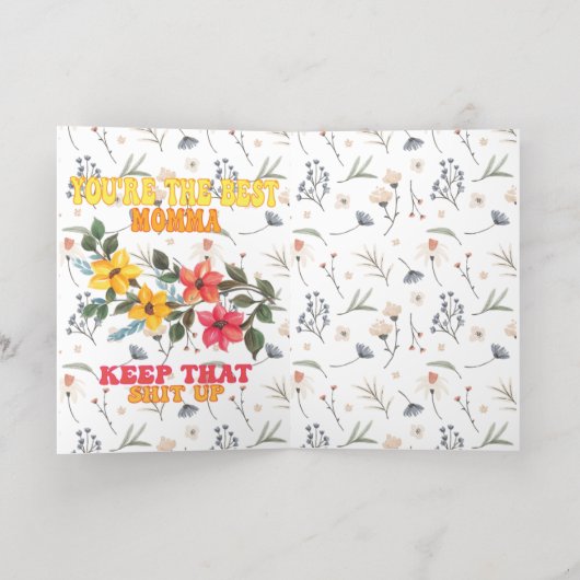 Funny Moederdag Kaart (Binnenlaag)