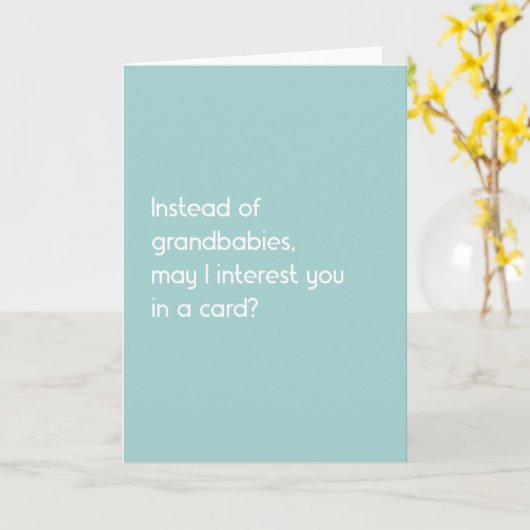 Funny Moederdag Kaart (Gele Bloem)