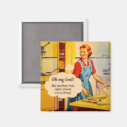 Funny Moederdag  Magnet (Voorkant / Achterkant)