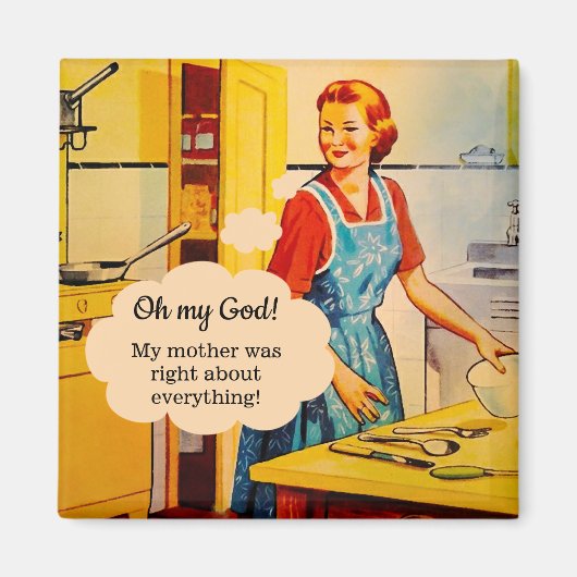 Funny Moederdag  Magnet (Voorkant)