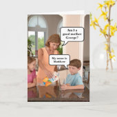 Funny Moederdag | Mam Birthday Kaart (Gele Bloem)