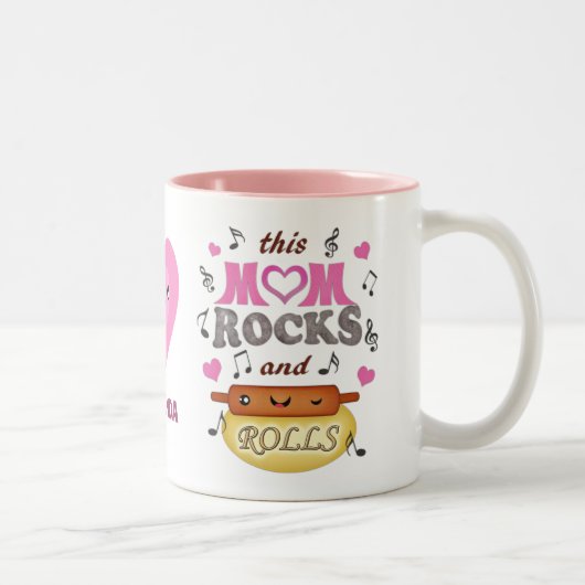 Funny Moederdag mama Rocks Mok (Rechts)