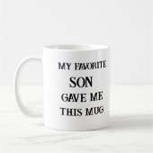 Funny moederdag mok mijn favoriete zoon geeft me m (Links)