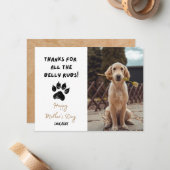 Funny Moederdag Persoonlijke Dog Mam Foto Notitiekaartje (Voorkant / Achterkant in situ)