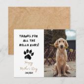 Funny Moederdag Persoonlijke Dog Mam Foto Notitiekaartje (Voorkant / Achterkant)