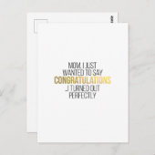 Funny Moederdag Quote voor MOM Briefkaart (Voorkant / Achterkant)