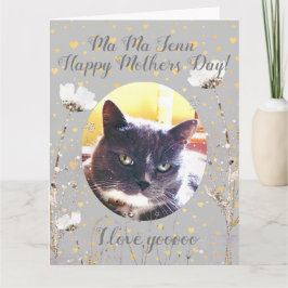 Funny Moederdag Surprise gepersonaliseerd van Cat Kaart