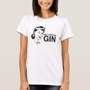 Funny Moederdag t-shirt: Mag gin bevatten T-shirt
