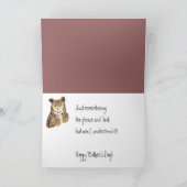 Funny Moederdag Verse en Owl met Attitude Kaart (Binnen)