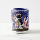 Funny Mok met Happy Boerderij Dier Kerstfeest (Midden)