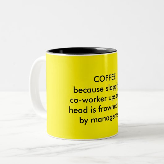 Funny mok van koffieliefhebbers (Voorkant links)