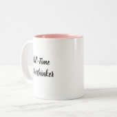 Funny mok voor fulltime overdenkers (Voorkant links)