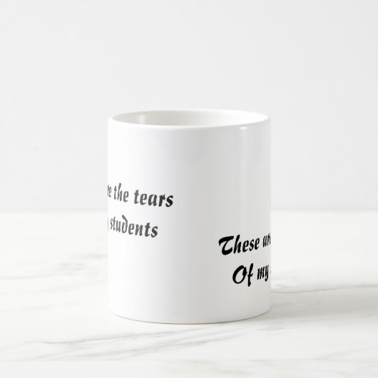 Funny mok voor koffie voor leraren (Center)