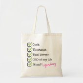 Funny Mom Checklist Tote Bag (Voorkant)