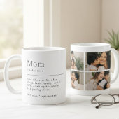 Funny Mom Definition Mug With Photo Grid Koffiemok