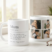 Funny Mom Definition Mug With Photo Grid Koffiemok