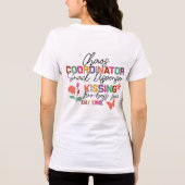 Funny Mom Life Chaos Coordinator Tri-Blend Shirt (Achterkant)