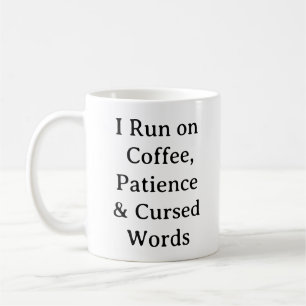 Funny Mom Life Mok - Koffiegeduld en vloeken