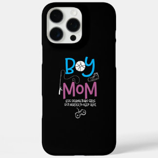 Funny Mom of Boys Proud Mom Good Mothers Day iPhone 16 Pro Max Hoesje