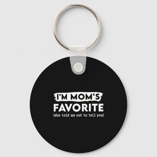 Funny Mom’s Favorite Quote For Son Or Daughter Sleutelhanger (Voorkant)