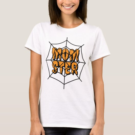 Funny MOM STER Halloween Shirt – Customizable  (Voorkant)