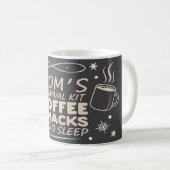 Funny Mom Survival Mug 2026, exhausted mom mug Koffiemok (Voorkant rechts)