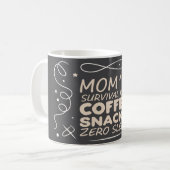 Funny Mom Survival Mug 2026, exhausted mom mug Koffiemok (Voorkant links)