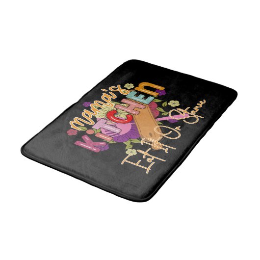 Funny Momma's kitchen word art  Badmat (Gekanteld)