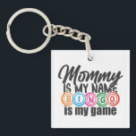 Funny Mommy Bingo word art Sleutelhanger<br><div class="desc">Funny Mommy Bingo word art Keychain</div>