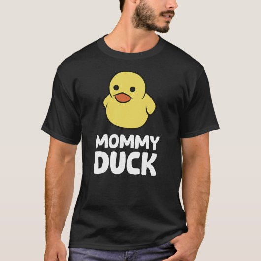 Funny Mommy Duck Rubber Duck T-shirt (Voorkant)