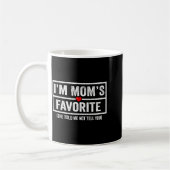 Funny Moms Favorite Child Son Daughter I'm Mom's F Koffiemok (Links)