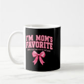 Funny Moms Favorite Child Son Daughter I'm Mom's F Koffiemok (Links)