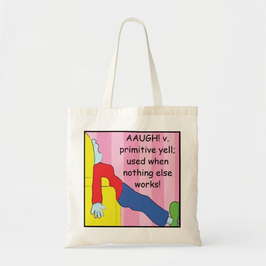 Funny Moms' Primitive Yell, Shopping Tote Tote Bag (Voorkant)