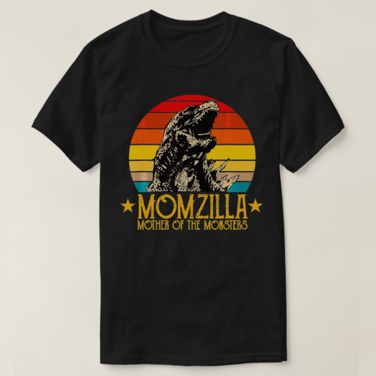 Funny Momzilla Momster Retro moederdag T-shirt (Design voorkant)