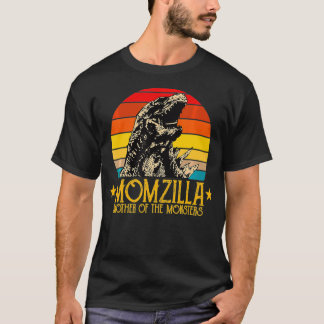 Funny Momzilla Momster Retro moederdag T-shirt